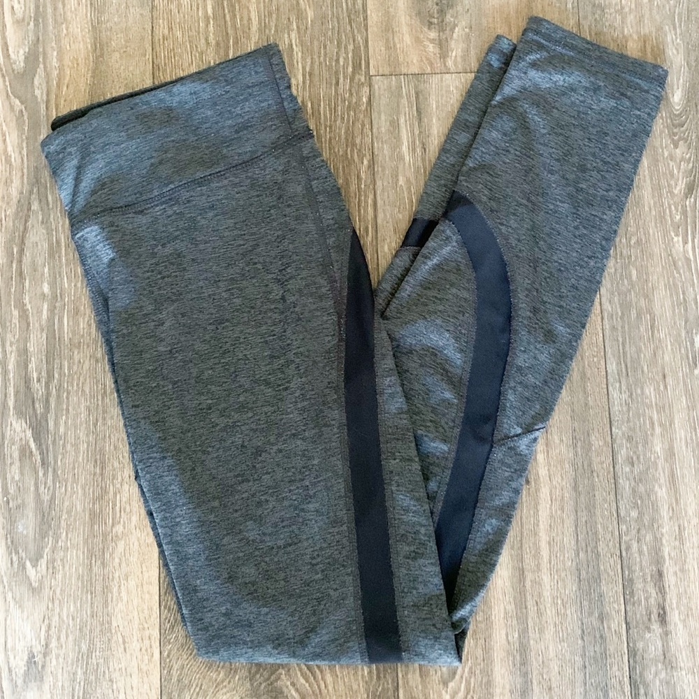 Xersion Gray Mid-Rise Full Length Leggings M